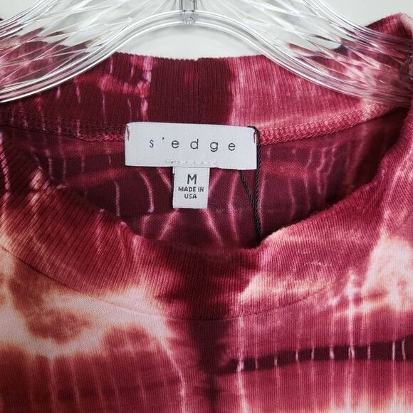 S'edge Tie Dye 100% Cotton Short Sleeves Dress Size Medium - Picture 8 of 9
